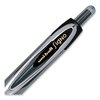 Uni-Ball Signo 207 Retract Gel Pen, Micro 0.5mm, Blk Ink, Smoke/Blk Barrel, PK12 61255